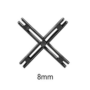 Espaçador Totti 8mm 100 unidades Preto Sândalo