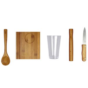 Kit Caipirinha 5 peças Bamboo 3395 Mor