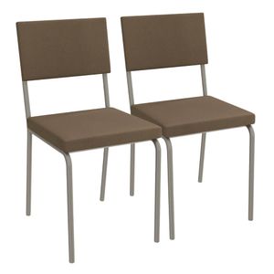 Cadeira Zaria Corino Cappuccino 2 peças 2C128NK Kappesberg