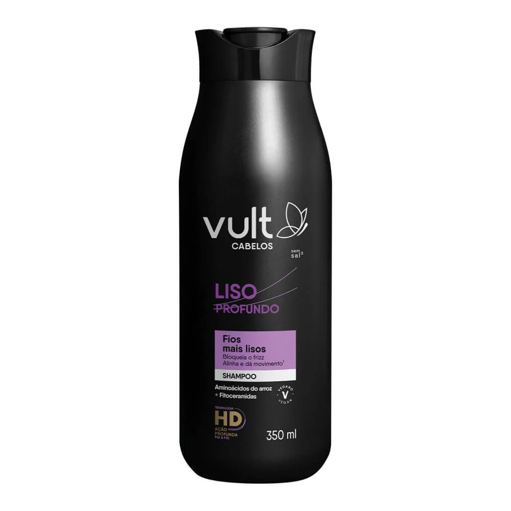 Shampoo Vult Cabelos Liso Profundo Com 350Ml