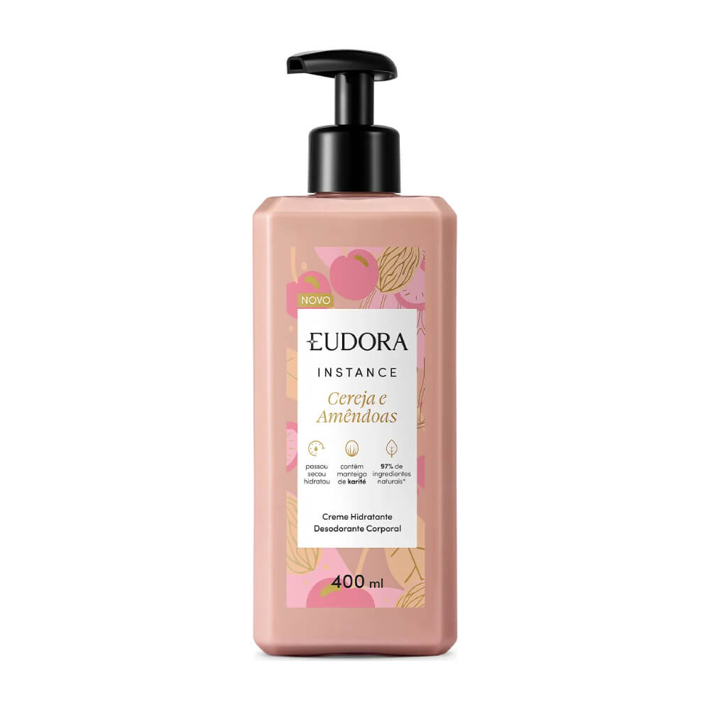 Loção Hidratante Instance Cereja e Amêndoas 400Ml