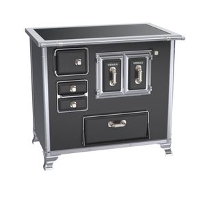 Fogão a lenha Nº 2 Século XVIII Premium Gabinete Direito Preto 29918 Venax