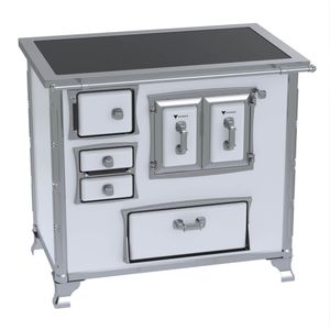 Fogão a lenha Nº 2 Século XVIII Premium Gabinete Direito Branco 32516 Venax