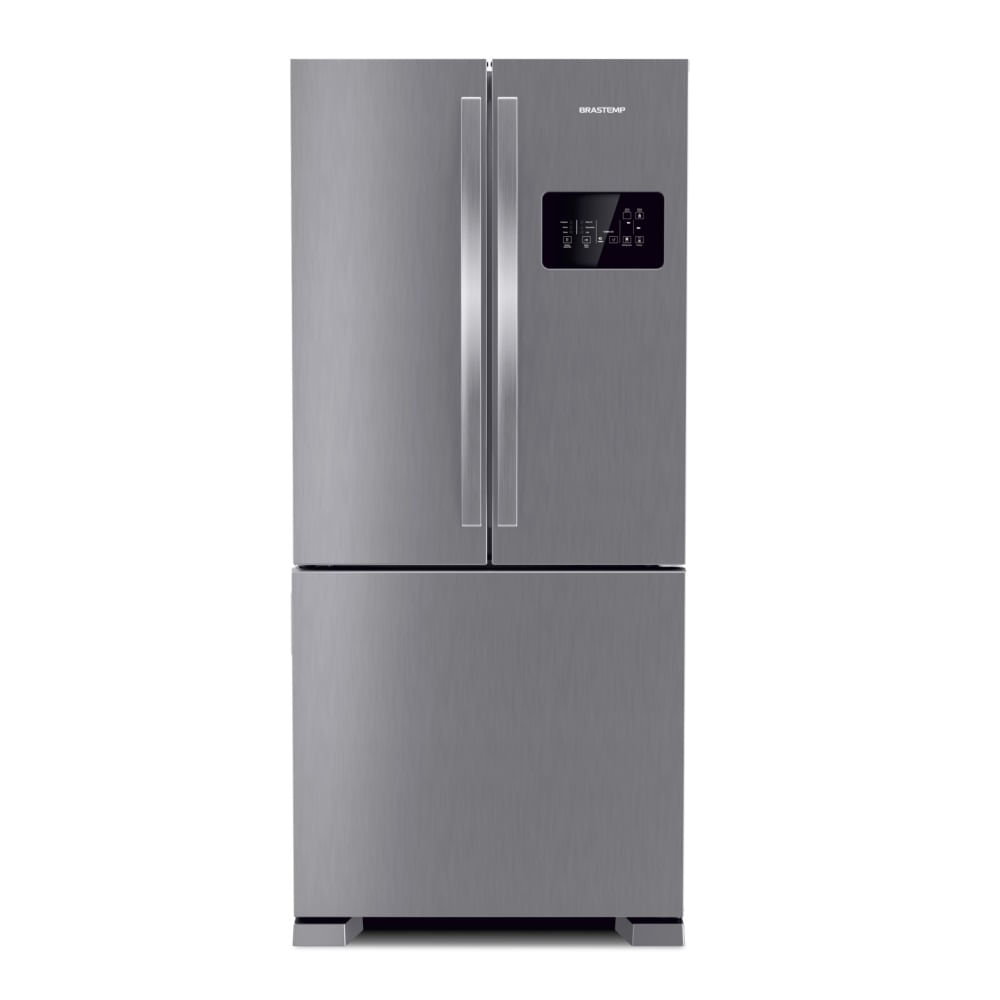 Refrigerador Frost Free Side Inverse 554L Inox 3 Portas 220V