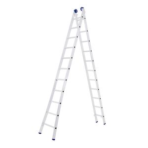 Escada Extensiva Alumínio 2 x 11 degraus Abre/Estica até 5,61m 5207 Mor