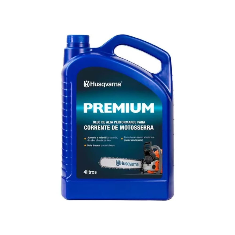 Óleo lubrificante para corrente Motosserra Premium 4L Husqv - Loja Solar