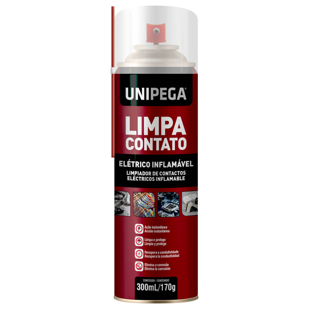 Limpa Contato Inflamável LT 300ml Unipega - Loja Solar