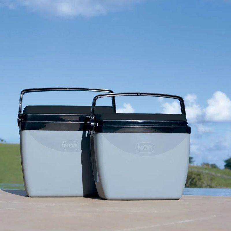 Caixa Térmica 34L Cinza/Preto 25108167 Mor - Loja Solar