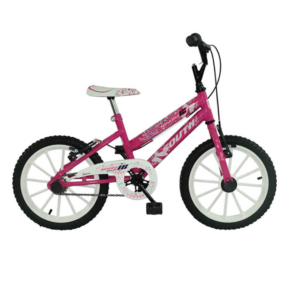 Bicicleta Aro 16 Infantil Rosa South Bike