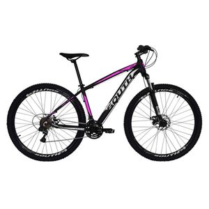 Bicicleta Aro 29 Legend 21 Velocidades Preto/Rosa South Bike