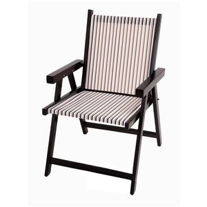 Cadeira de varanda listrada Marrom Clara Sol