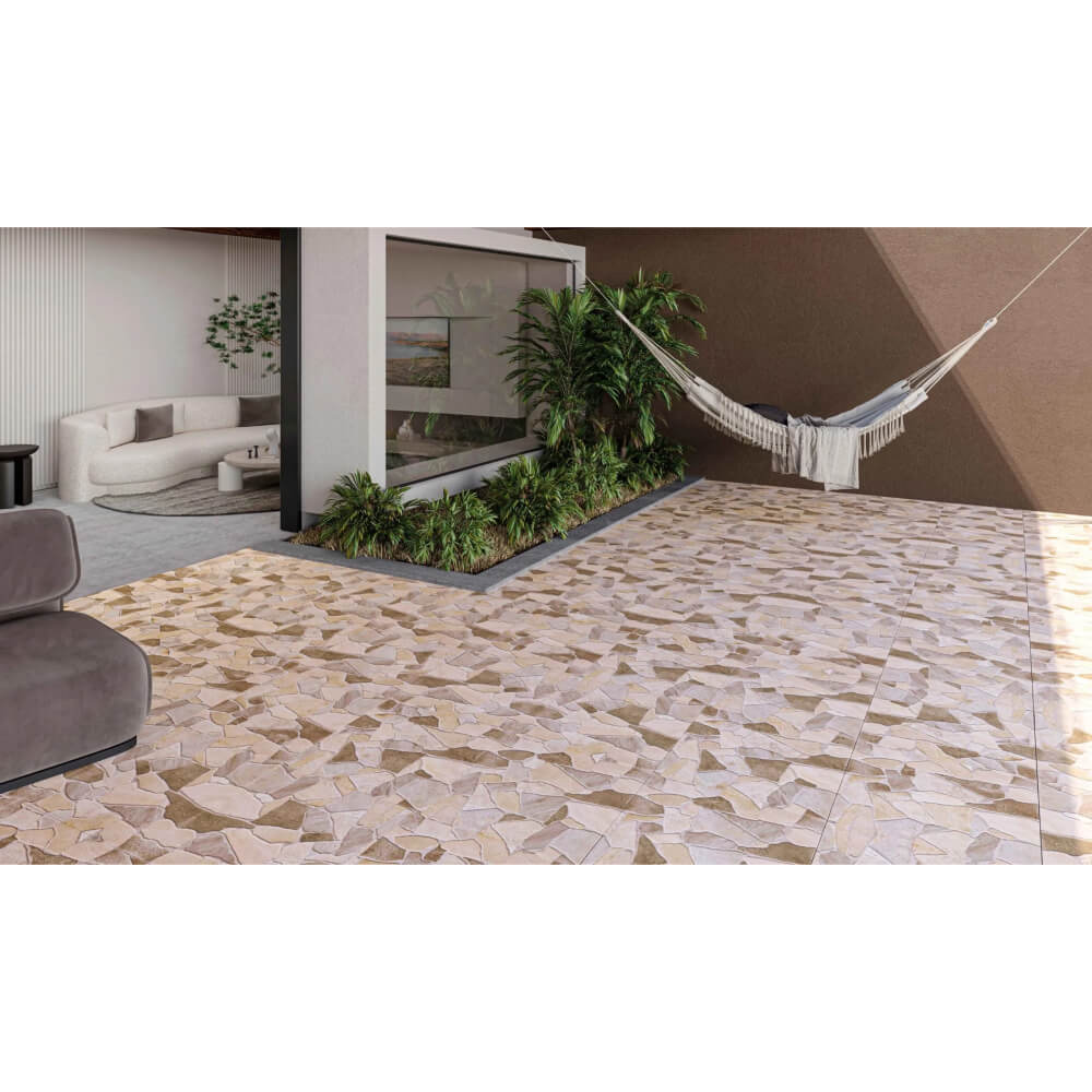 Piso Cerâmico Mykonos Brown 53 x 53 cm Cejatel - Loja Solar