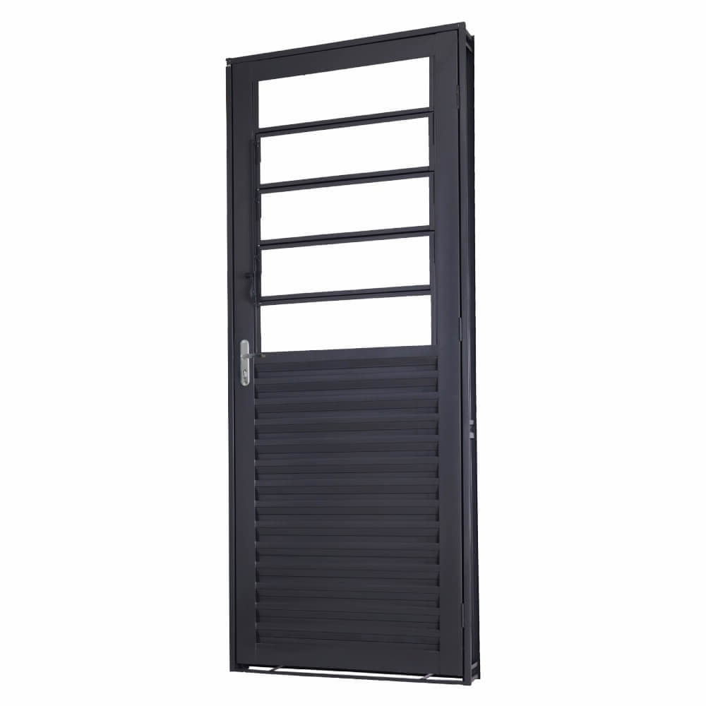 Porta de Aço Basculante 85 x 215 cm Lado Direito 134043 Mac - Loja