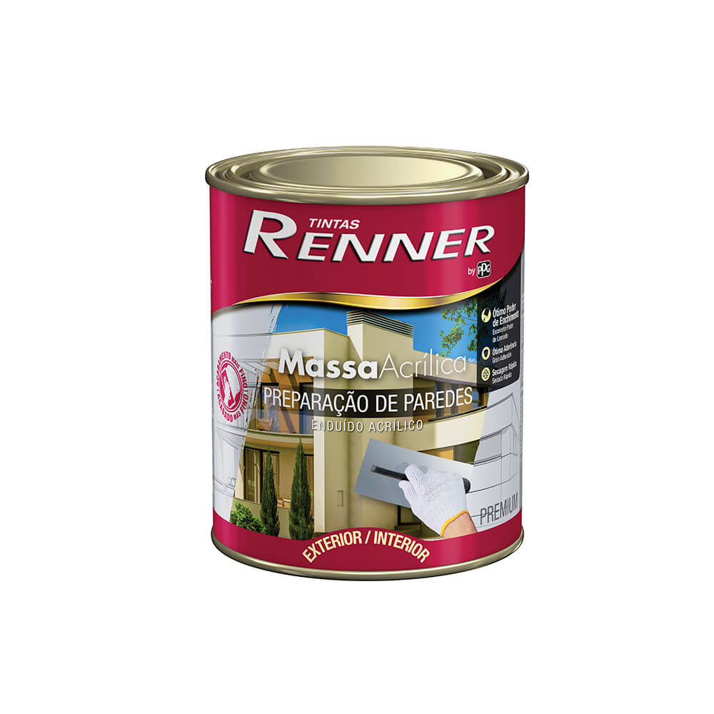 Massa Acrílica Litro 1,250 kg 4686 Renner