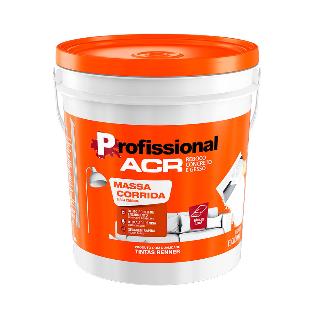 Massa Corrida Profissional Balde 25kg 30110 Renner