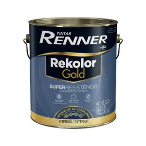 Tinta Rekolor Gold Acrílico Semibrilho Branco/Base Galão 3,2L RV3600 Renner
