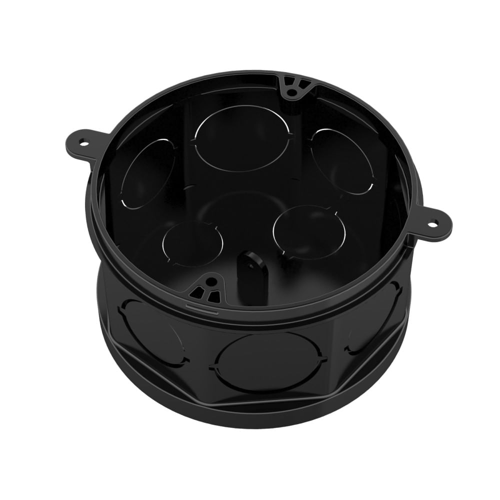 Caixa de Luz Octogonal 4x4 Preto 33043376 Tigre - Loja Solar