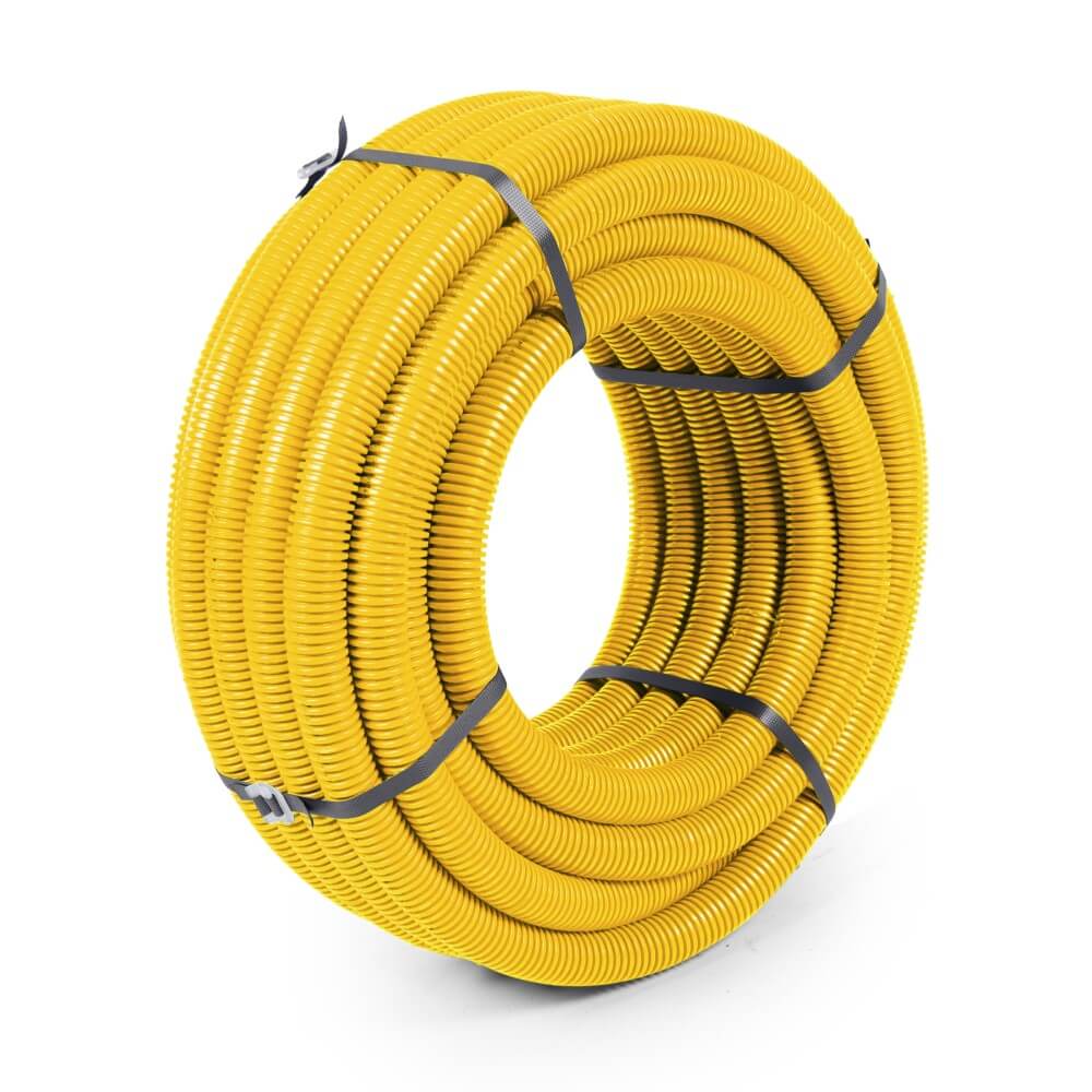 Eletroduto PVC Corrugado Flexível Leve 25mm Amarelo 2001 Mangueplast