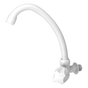 Torneira Cozinha Parede Especial PP Branco 1073 Durin