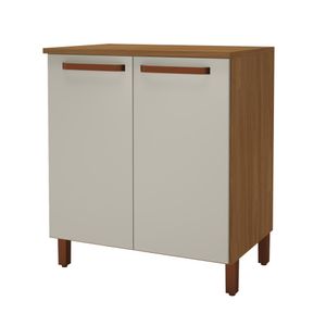 Balcão 80 cm Monza com Tampo Freijó/Off White 6172.11 Indékes