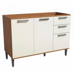 Balcão 120 cm Linna Canela/Off White T722 Kappesberg