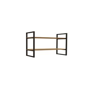 Nicho 2 prateleiras Freijó/Preto Fosco LI008 Kappesberg