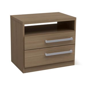 Mesa de Cabeceira 2 Gavetas Nature S302 Kappesberg