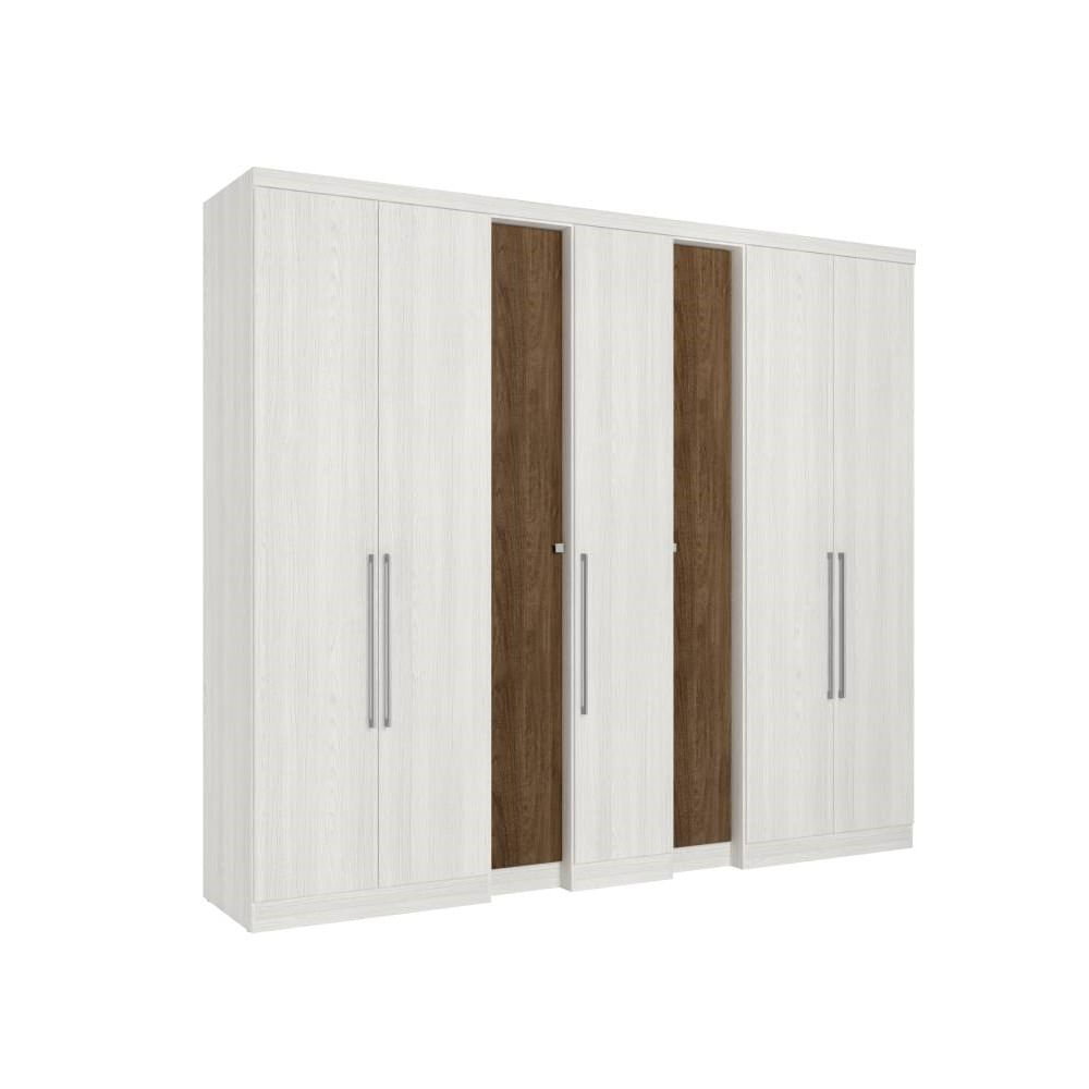 Guarda roupa Selecto Plus 7 portas Teka/Carvalho 4872 THB - Loja Solar
