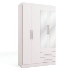 Guarda roupa 4 portas Branco EX097 Kappesberg