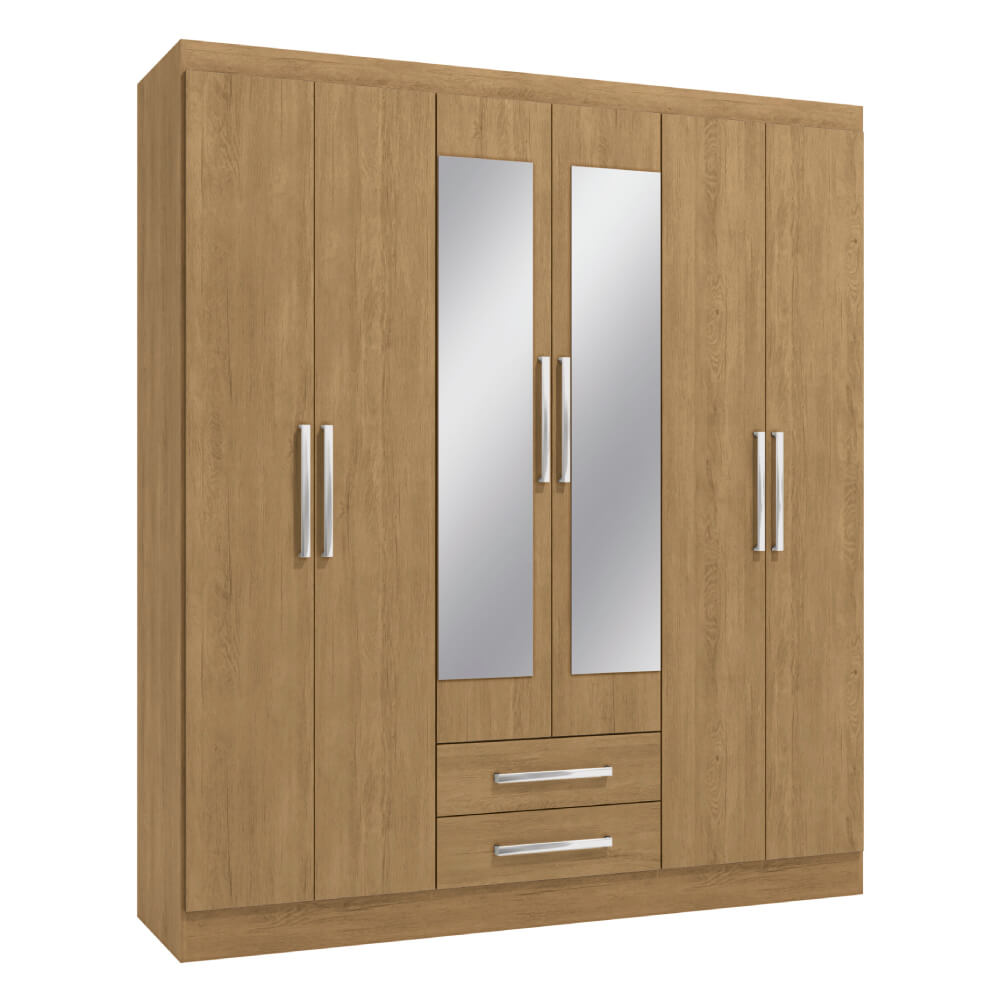Guarda roupa 6 portas Freijó EX256 Kappesberg - Loja Solar