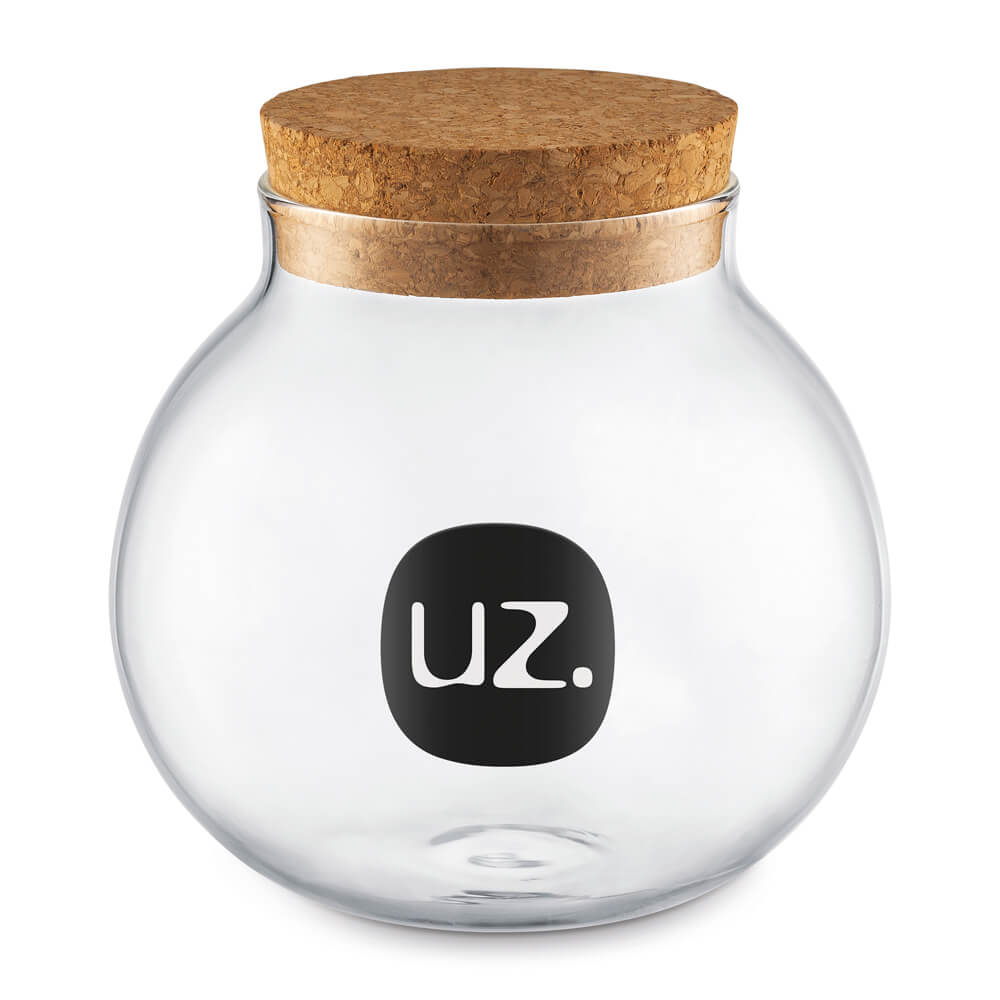 Porta Mantimentos Baleiro Vidro Transparente 500ml UZ7008 UZ Utilidades