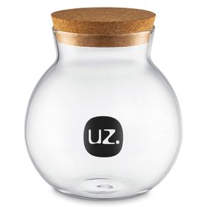 Porta Mantimentos Baleiro Vidro Transparente 1L UZ7009 UZ Utilidades