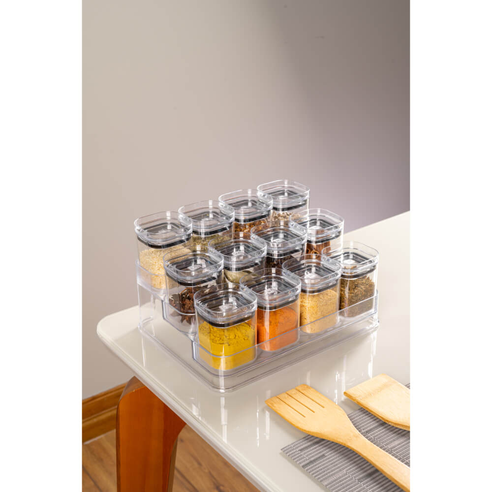 STEFANY ClearC Thermo pack 2個セット Kit Porta Temperos 13 peças Transparente UZ1945 UZ Utilidad - Loja