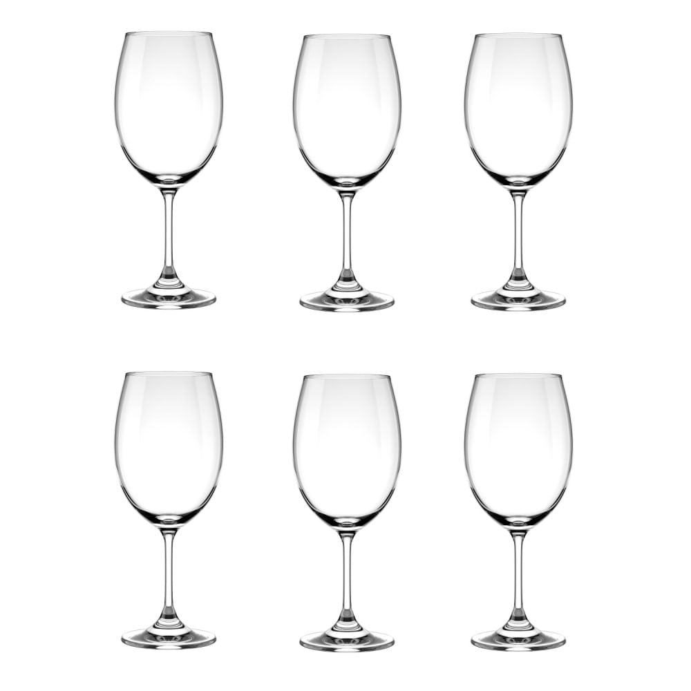 Conjunto De Taças Para água Haus Concept Sense 540 Ml 6 Peças Transparente