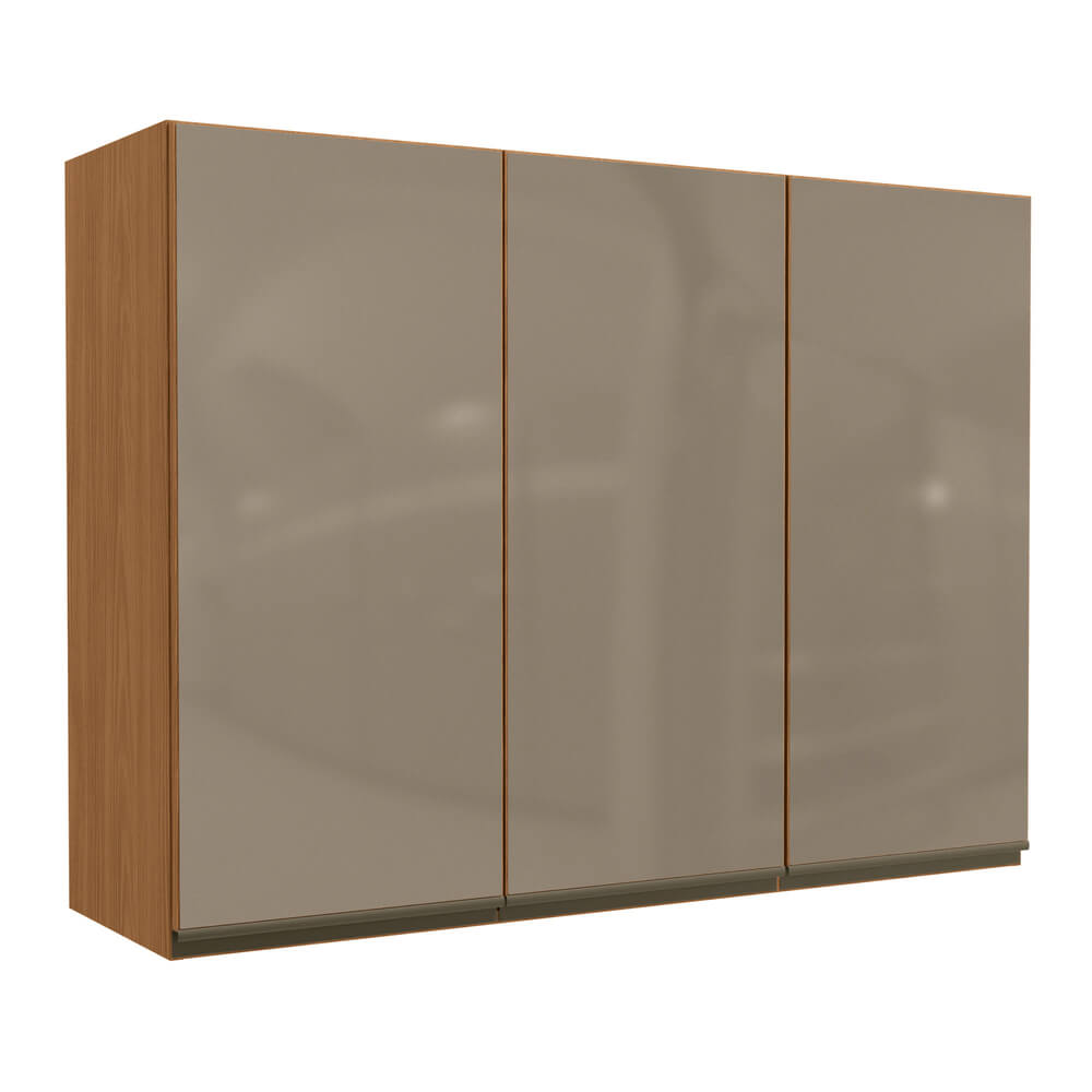 Aéreo 120 cm Maxxi com Porta de Vidro Canela G767 Kappesber - Loja