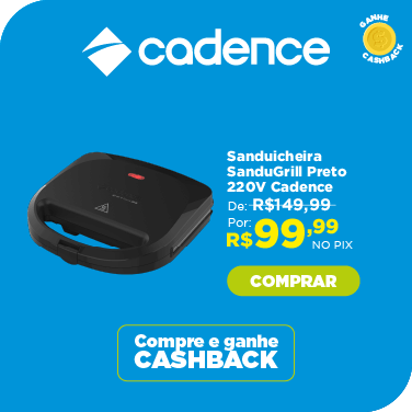 Sanduicheira SanduGrill Preto 220V SAN230 Cadence