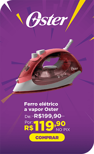 Ferro elétrico a vapor Aeroceramic Rosa 220V GCSTBS5053 Oster