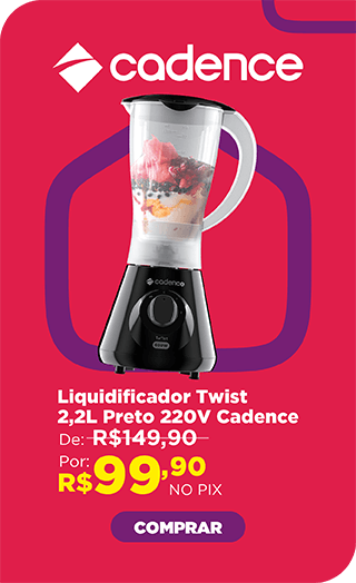 Liquidificador Twist 2,2L Preto 220V LIQ100 Cadence