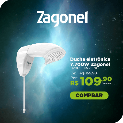 Chuveiro/Ducha ND Eletrônica 7700W 220V Zagonel