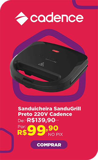 Sanduicheira SanduGrill Preto 220V SAN230 Cadence
