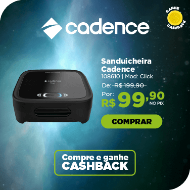 Sanduicheira Click Preta 220V SAN400 Cadence