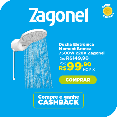 Ducha Eletrônica Moment Branca 7500W 220V Zagonel