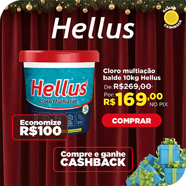 Cloro Multiação Balde 10kg Hellus