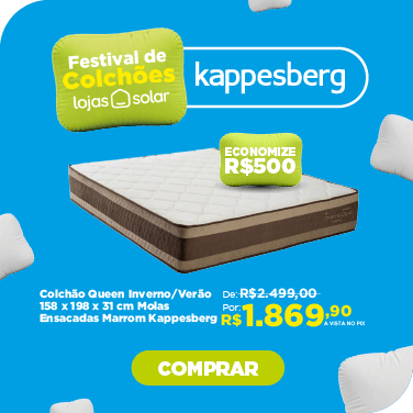 Colchão Queen Inverno/Verão 158 x 198 x 31 cm Molas Ensacadas Marrom Kappesberg