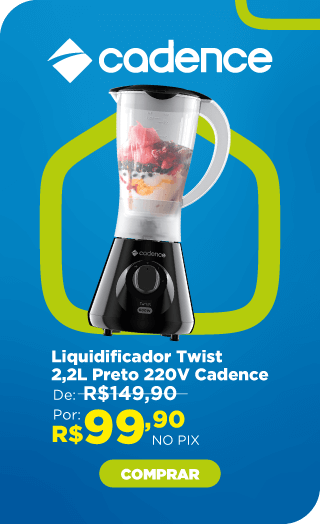 Liquidificador Twist 2,2L Preto 220V LIQ100 Cadence